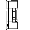 JØTUL UK LTD - Wood stoves Jøtul FS 162 (158cm) + F 370 - DXF side view dxf