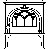 JOTUL Polska - Piec Jotul F 8 - dxf widok z przodu dxf