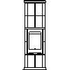 JØTUL UK LTD - Wood stoves  Jøtul FS 162 (195cm) + F 370 - Dxf front view dxf