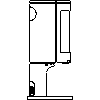 JOTUL Polska - Piec Jotul F 474 SHD - dxf widok z boku dxf