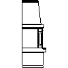 JØTUL UK LTD - Wood stoves  Jøtul FS-17 and 400 HA - Side view dwg