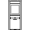 JOTUL Polska - Scan 58-8 - widok z przodu dwg