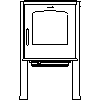 JOTUL Polska - Scan Andersen 8-2 - dxf widok z przodu dxf