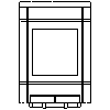 JOTUL Polska - Scan 58-4 wall - widok z przodu dwg