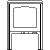 JOTUL Polska - Scan Andersen 10 soapstone - dxf widok z przodu dxf