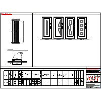 KRAT-MET - Doors 15CP - KMT_PLUS GLAZED X series INOX_80_15CP_lewe dxf dxf