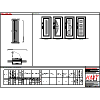 KRAT-MET - Doors 15CP - KMT_PLUS GLAZED X series INOX_80_15CP_prawe dxf dxf