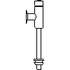 Franke Washroom Systems - Armatura spłukująca AQRM 460 - widok z boku dwg