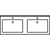 Franke Washroom Systems - Multiple wash basins  ANMW 421 - Plan view dwg