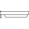 Franke Washroom Systems - Multiple wash basins  ANMW 421 - Side view dwg