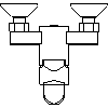 Franke Washroom Systems - Fittings Basin AQRM 271 - Plan view dwg