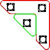  Lars Laj AS - Triangle bench and table - View dwg