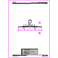 Paroc Group Oy - Insulation of flat roofs - PSm08, insulation of flat roof - details of the zone fireplace dwg