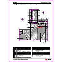 PAROC POLSKA sp. z o.o. - Izolacja ścian fundamentowych i podłóg na gruncie - RCm01, Izolacja podłogi na gruncie budynku szkieletowego z elewacją murowaną dwg