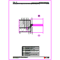 Paroc Group Oy - Insulation massive masonry walls - MSm02, insulation system facades plastered-details connecting the window frame dwg