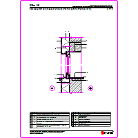 Paroc Group Oy - Insulation massive masonry walls - MSm06, insulation system facades plastered-details connecting the window frame dwg