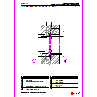 Paroc Group Oy - Insulation massive masonry walls - MSm04, isolation diaphragm walls - detail combined with the window frame dwg