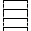 CLASSEQ  - Shelf MetroSeal3 2160NK3 - Front view dwg