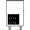 CLASSEQ  - Ice-o-matic  ICEU 105 - Side view dwg