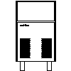 CLASSEQ  - Ice-o-matic ICEU 085 - Front view dwg