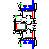 Salamander Window &amp; Door Systems S.A. - Window system bluEvolution 82 MD - Wing HO8520 + post moving HO9800 (detail) rfa