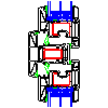 Salamander Window & Door Systems S.A. - System okienny bluEvolution 82 MD - skrzydło HO8520 + słupek stały HO9320 (detal) rfa