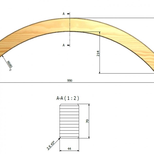 Jagram-Pro S.A. - Arch fence 44x70x990 - New photo