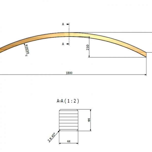 Jagram-Pro S.A. - Łuk płotowy 44x44x1800 - Nowe zdjęcie