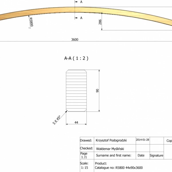 Jagram-Pro S.A. - Arc Construction 44x90x3600 - New photo