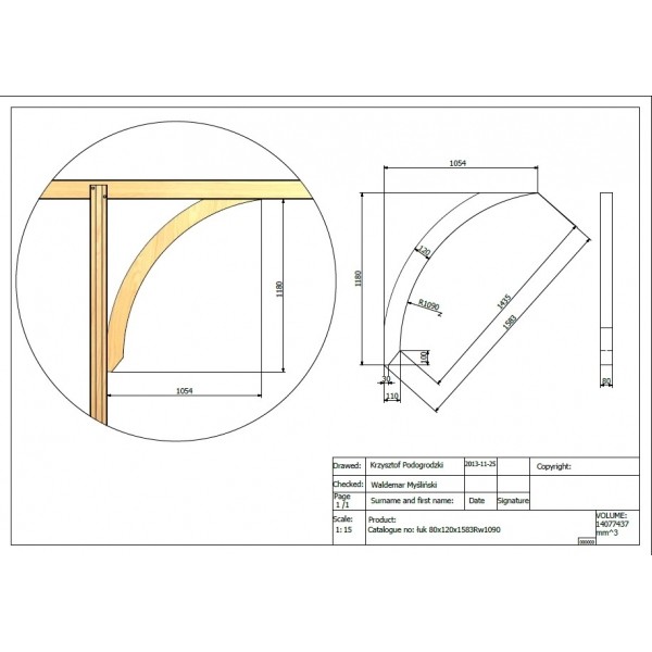 Jagram-Pro S.A. - Arch support 80x120x1583 - New photo