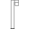 Kanlux S.A. - Garden luminaire DARS EL-135 - Side view dwg