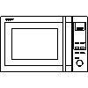 Sharp  - The oven R-92STE - View dwg