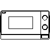 Sharp  - The oven R-200W - View dwg