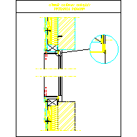 ebm-papst Mulfingen GmbH & Co. KG - The façade board Cedral - 17 hole round window - vertical section dwg