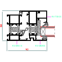 ALUPROF UK LTD. - Window and door system MB-60HI - Window and door system 7-MB-011 60HI dwg