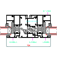 ALUPROF UK LTD. - Window and door system MB-60HI - Window-door 17-MB-023 60HI dwg