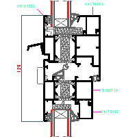 ALUPROF UK LTD. - Window and door system MB-60HI - Window-door 43-MB-101 60HI dwg