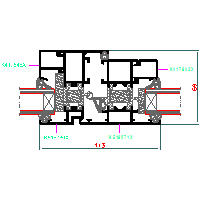 Aluprof S.A. - System okienno-drzwiowy MB-60HI - System okienno-drzwiowy 12 MB-60HI-018 dwg