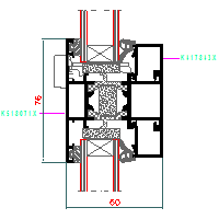 ALUPROF UK LTD. - Window and door system MB-60HI - Window-door 6-MB-010 60HI dwg