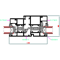 Aluprof S.A. - System okienno-drzwiowy MB-60HI - 14 MB-60HI-020 dwg