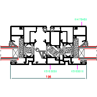 ALUPROF UK LTD. - Window and door system MB-60HI - Window-door 45-MB-103 60HI dwg