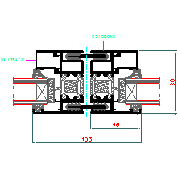 ALUPROF UK LTD. - Window and door system MB-60HI - Window-door 20-MB-027 60HI dwg