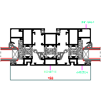 ALUPROF UK LTD. - Window and door system MB-60HI - Window-door 15-MB-021 60HI dwg