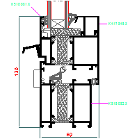 ALUPROF UK LTD. - Window and door system MB-60HI - Window-door 11-MB-017 60HI dwg