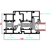 ALUPROF UK LTD. - Window and door system MB-60HI - Window-door 40-MB-098 60HI dwg