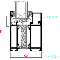 ALUPROF UK LTD. - Window and door system MB-60HI - Window-door 4-MB-006 60HI dwg