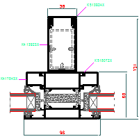 ALUPROF UK LTD. - Window and door system MB-60HI - Window-door 19-MB-026 60HI dwg