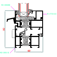 ALUPROF UK LTD. - Window and door system MB-60HI - Window-door 8-MB-013 60HI dwg