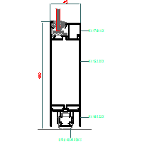 ALUPROF UK LTD. - Doors without insulation MB-45D - 2 MB45D-002 dwg