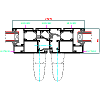 ALUPROF UK LTD. - Folding doors (folding doors) mb59s DH - 7 mb59s-HARM-007 dwg